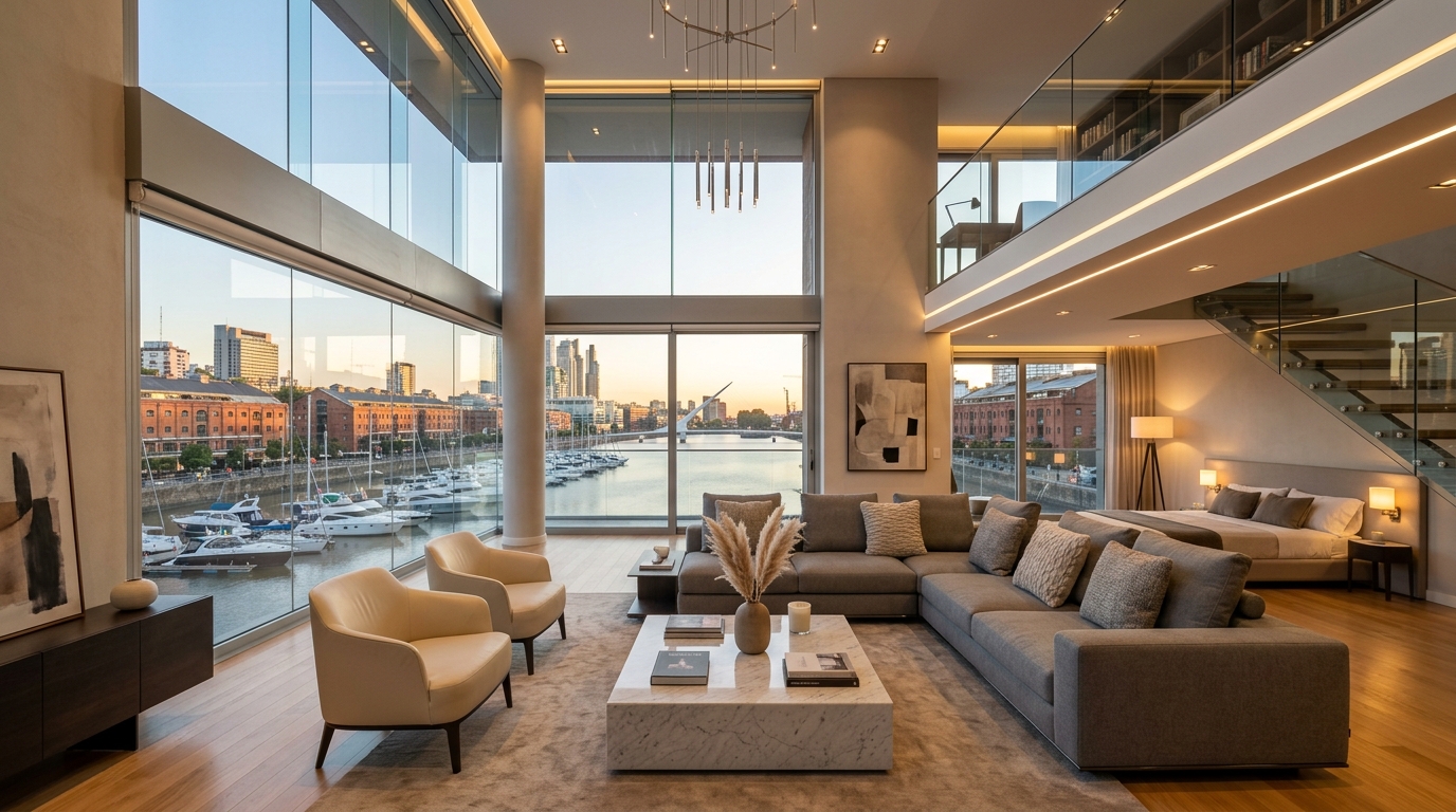 Dúplex en torre de Puerto Madero