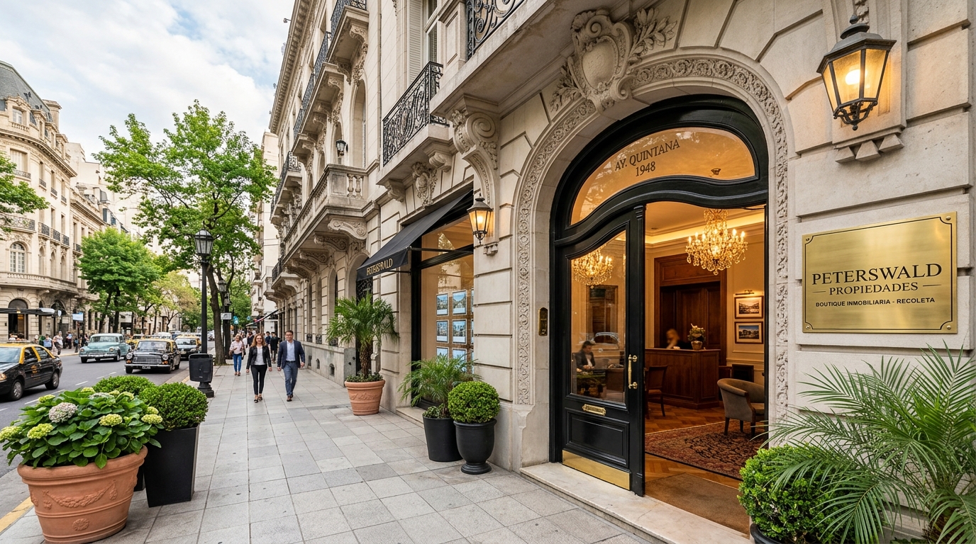 Atención a propietarios en la sede de Peterswald Property Recoleta